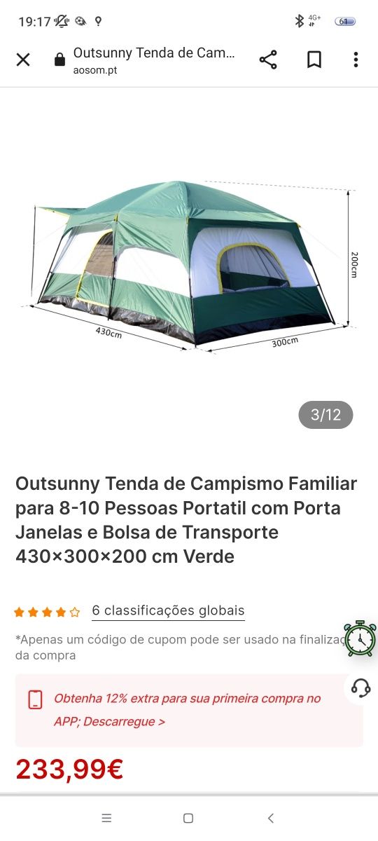 Tenda de campismo