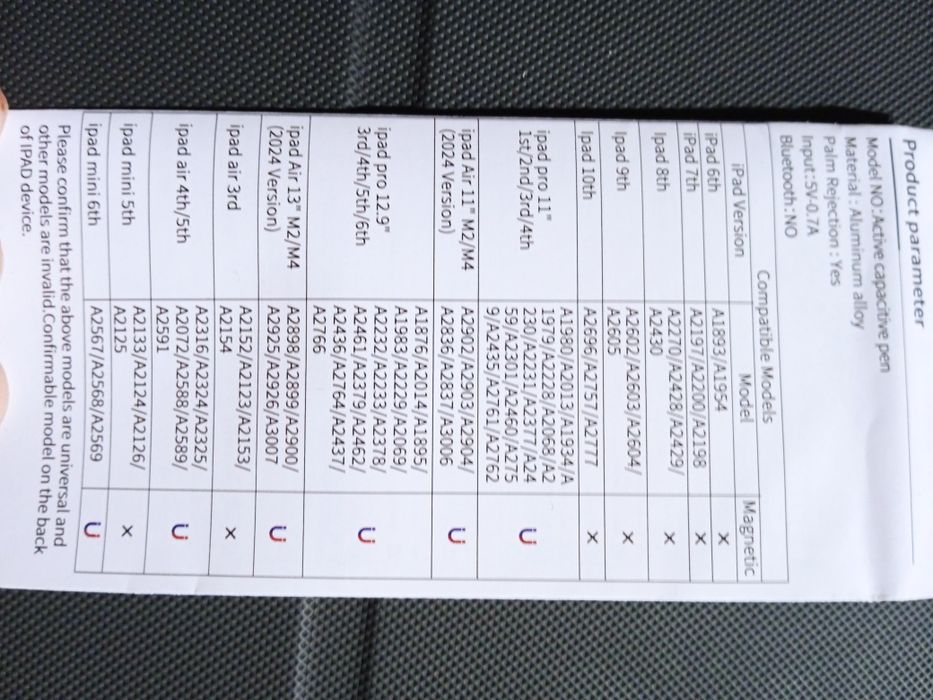 Стилус ємнісне перо для iPad планшета активний