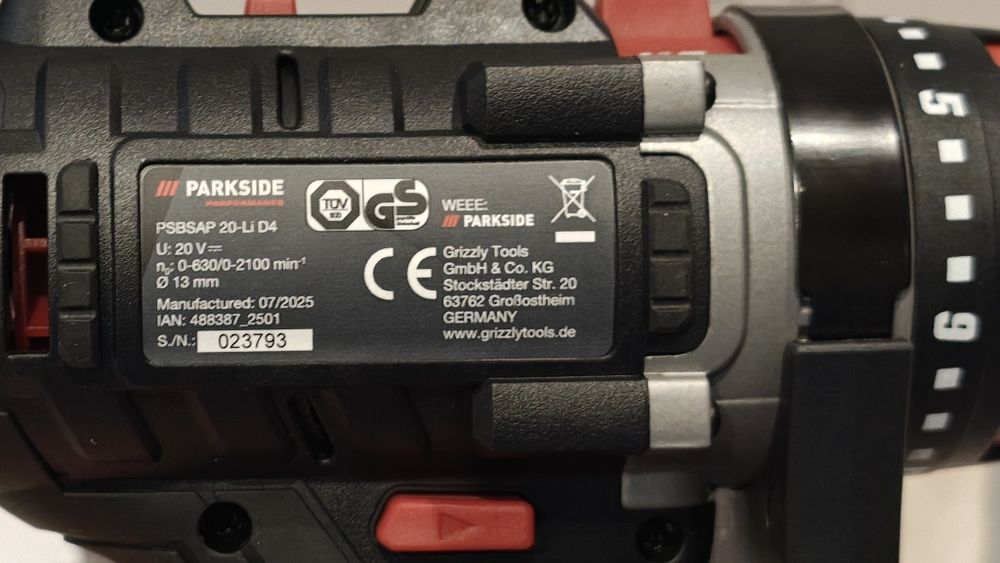 Wiertarko wkrętarka parkside performance PSBSAP 20-li D4 NOWY NOWA v20
