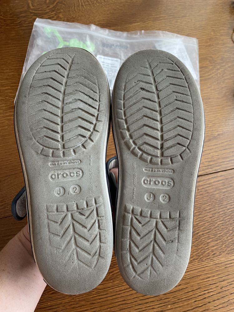 Crocs j2, кроксы серые, размер 33-34, стелька 20,5