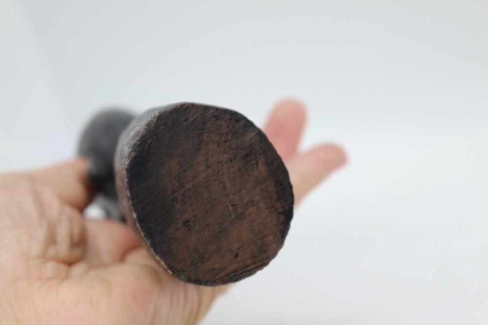 Artesanato Africano Busto Pau Preto e Crocodilo Pau Rosa