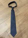 Elegancki męski Krawat jedwabny ciemnoszary