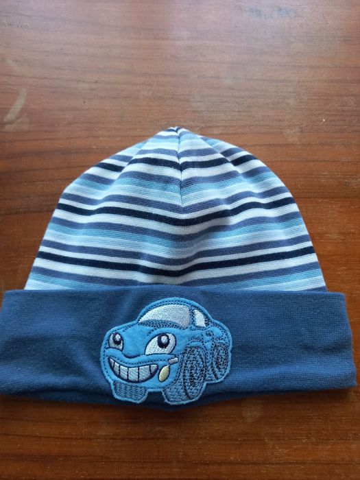 Czapka bawełniana chłopięca na jesień/ wiosnę