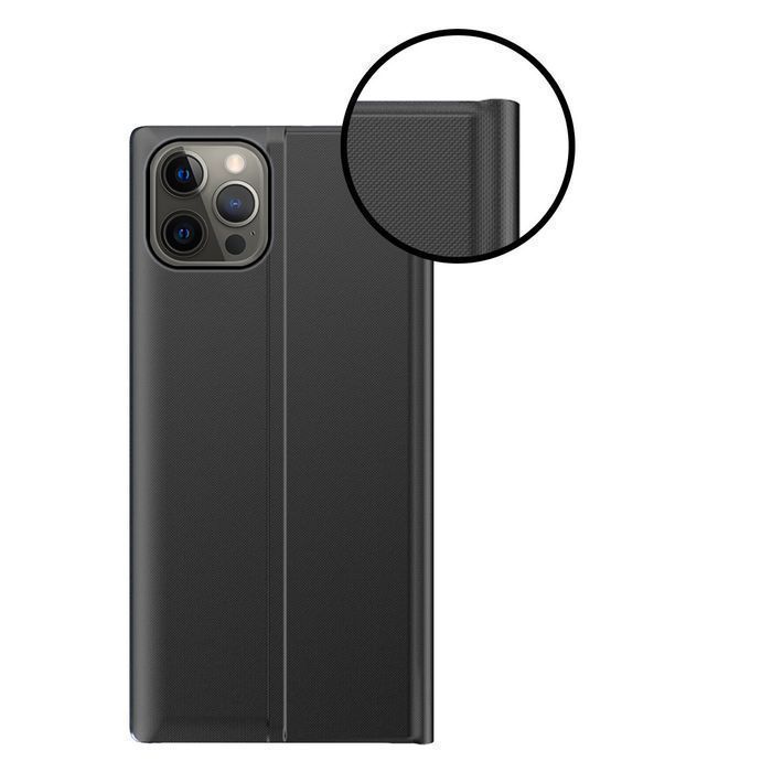 Etui Sleep Case z Klapką do iPhone 13 Pro - Różowe Smart Cover