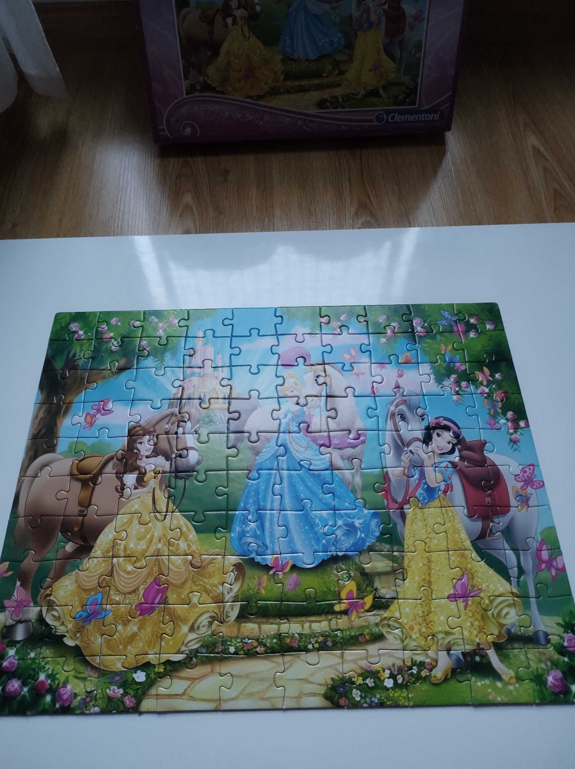 Puzzle Księżniczki Disneya z końmi- 100 el. Clementoni