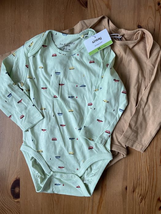 Nowe body 2 szt. rozm. 68 - Sinsay Fox & bunny