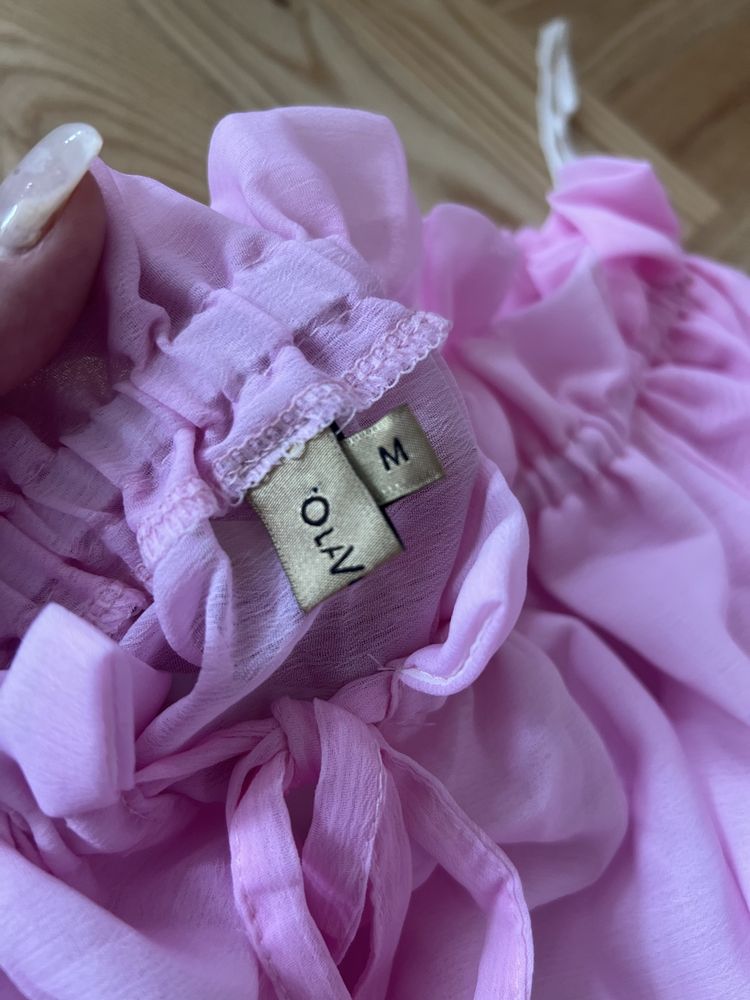 Spodnica maxi set top ola voga ombre hiszpanka sukienka dluga plazowa