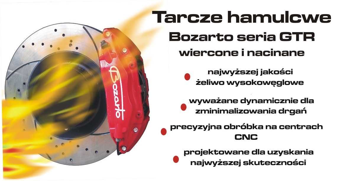 Tarcze hamulcowe Bozarto 300mm wiercone Audi A4 B6 B7 S4 quattro TYŁ