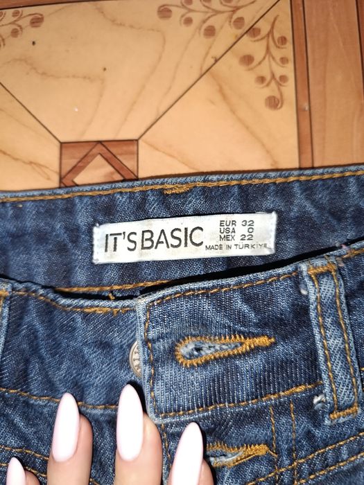 Джинси синие мом