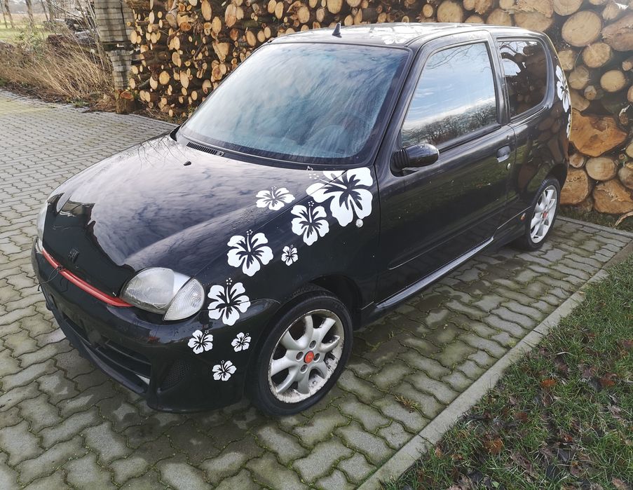 Seicento Abarth ZAGŁÓWKI Sporting fotele el. szyby c.zamek licznik alu
