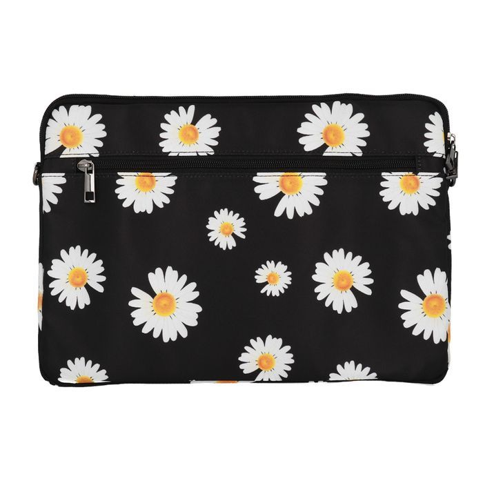 Wonder Sleeve Laptop 13-14 cali stokrotki czarne