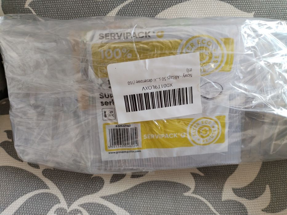 Kubki deserowe 48szt. z łyżeczkami idealne do deserów polecam