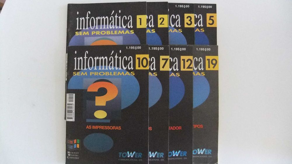 Lote de 8 livros 'Informática sem Problemas'
