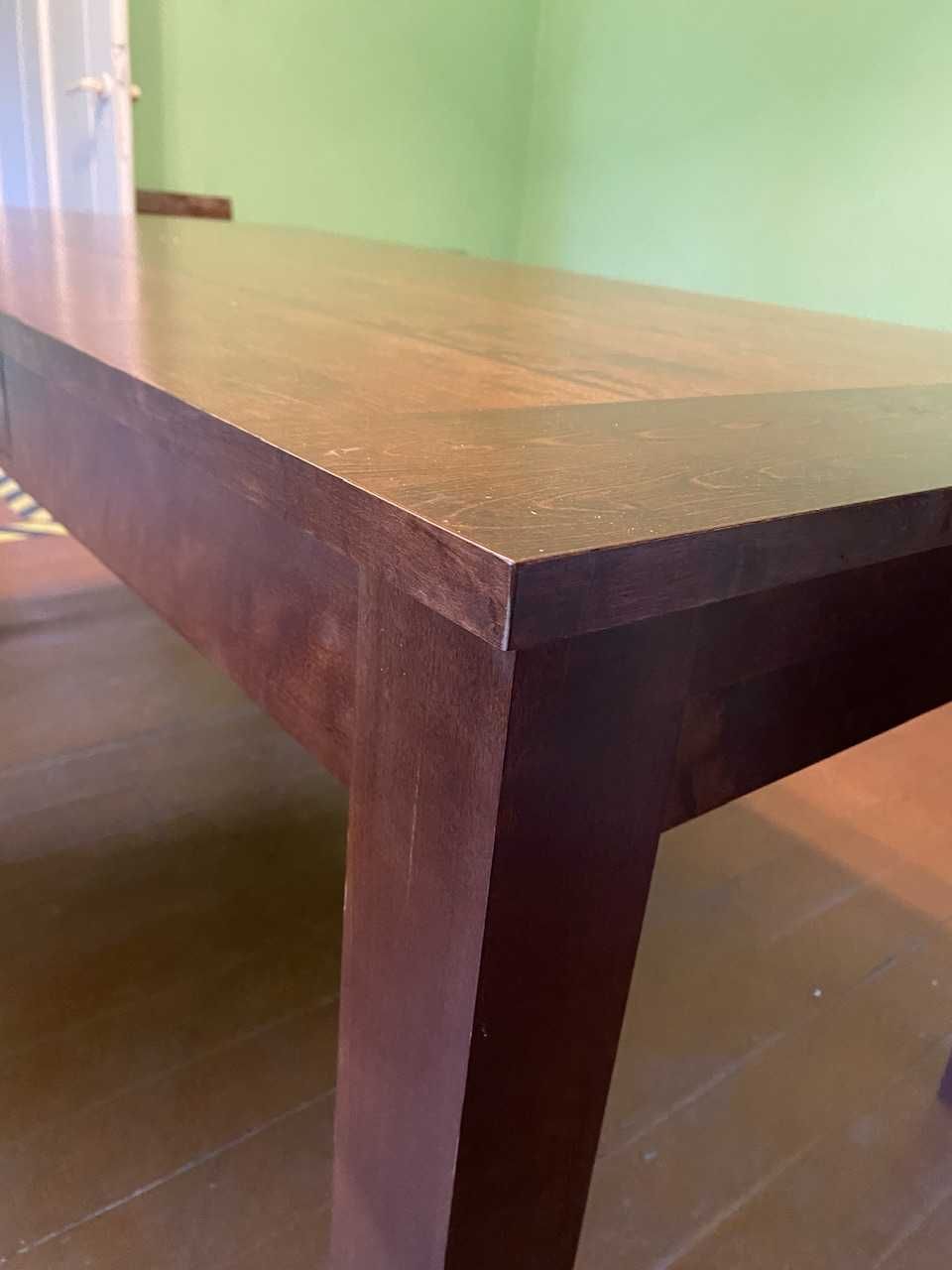 Stół drewno 180 x 90 cm + 6 krzeseł. Komplet do domu i gabinetu