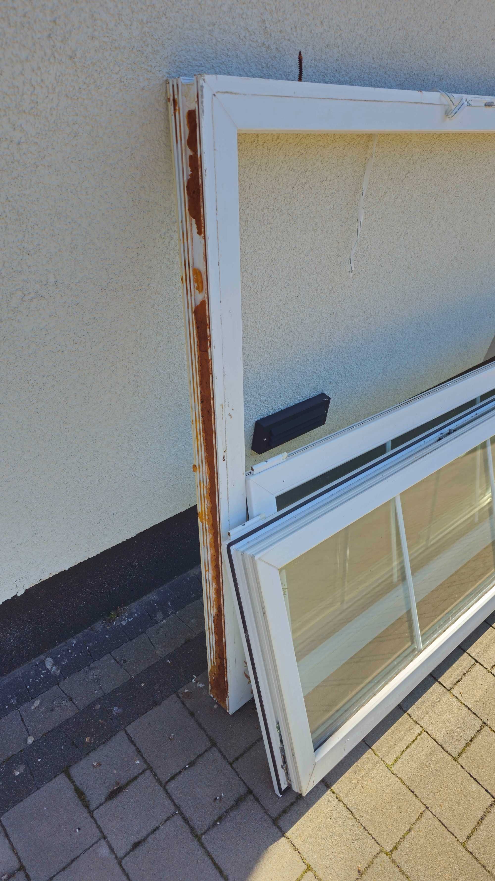 Okno tarasowe PCV 230x126 używane – do odbioru, 350 zł