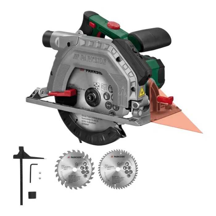 Мережева ручна циркулярна дискова пила Parkside PHKS 1350 C2 паркетка