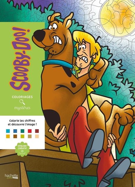 Розмальовка Disney Hachette за номерами Coloriages mysteres Scooby-Doo