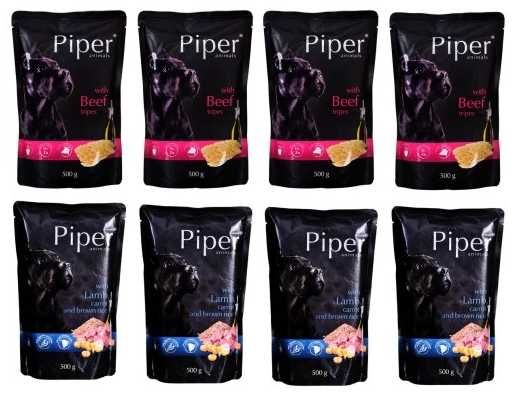 Piper animals 2 smaki! karma dla psa mokra - 8 x 500g. pycha!!