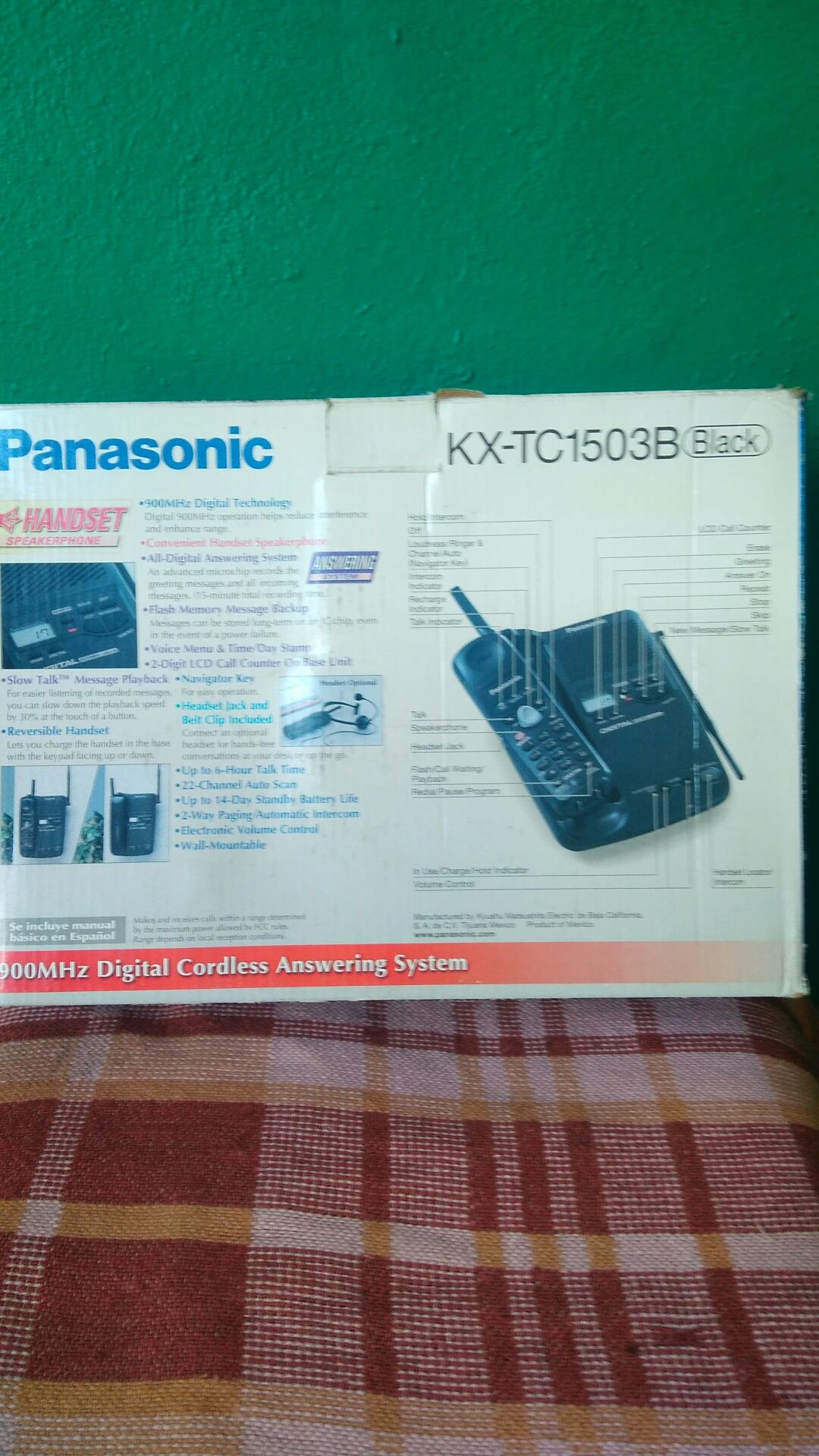 Радіотелефон з автовідповідачем Panasonic kx-tc 1503.