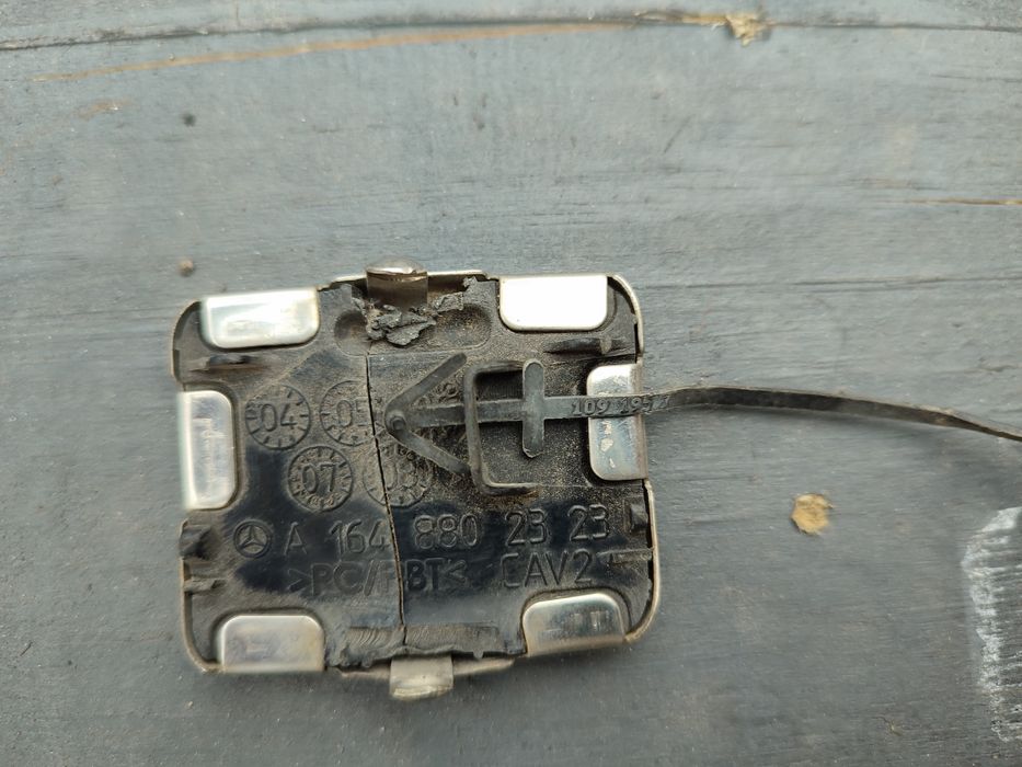 Хромированная заглушка заднего бампера mercedes ml w164