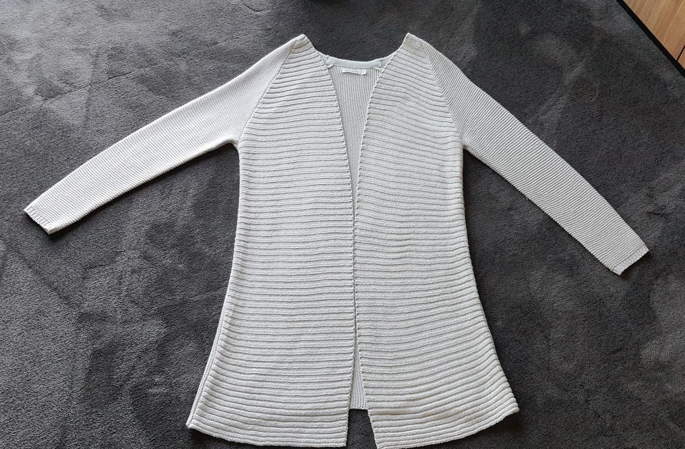 Kardigan sweter reserved basic S szary