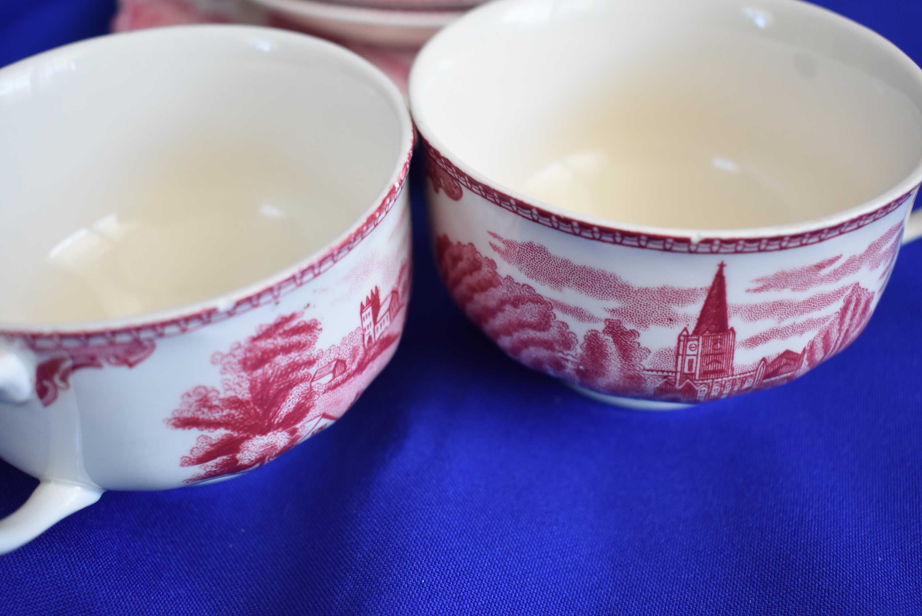 Filiżanki zestaw śniadaniowy porcelana angielska Johnson Bros