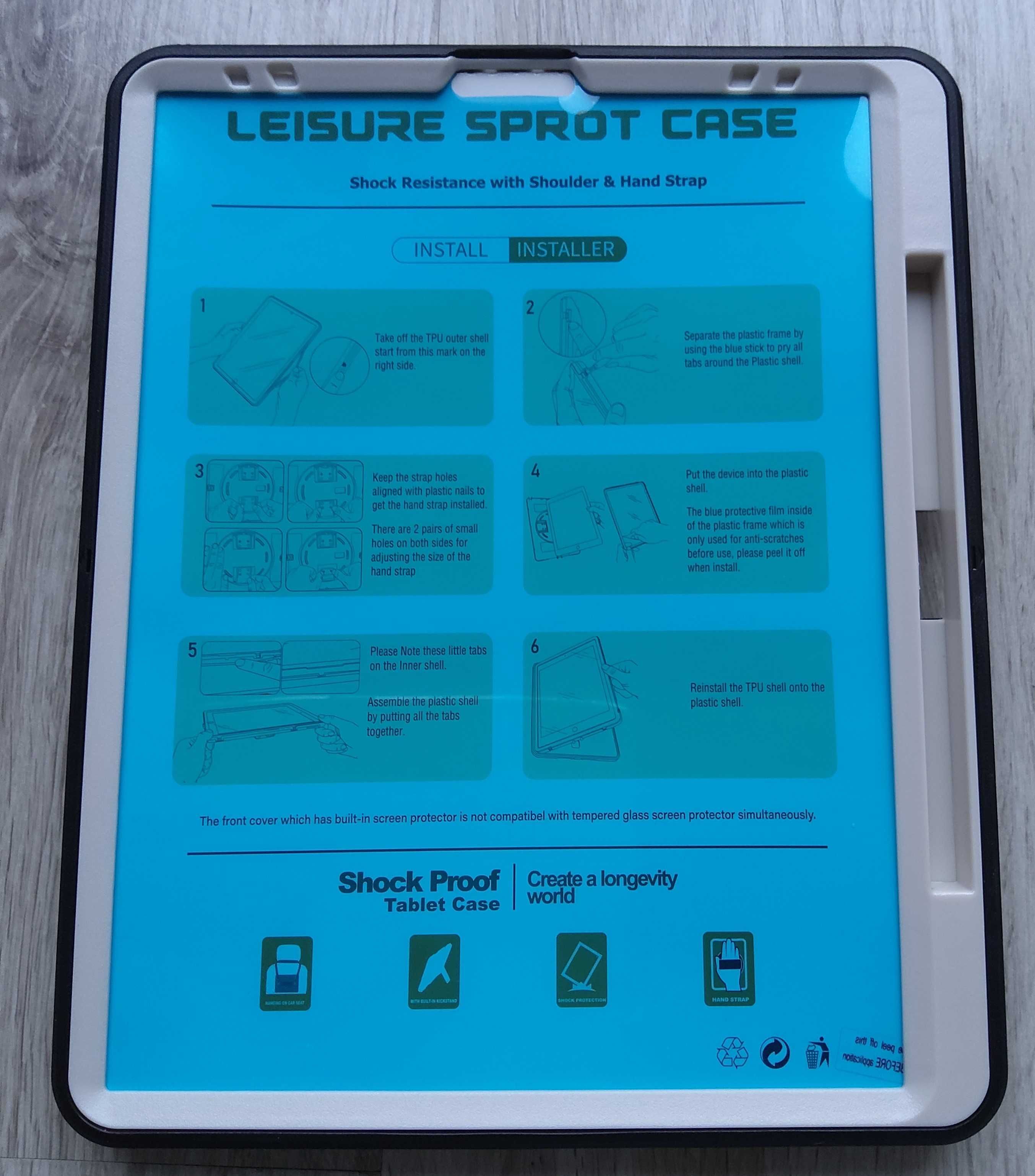 Pancerne etui case obudowa do iPad Pro 12.9 cali 2021/2020 czarne