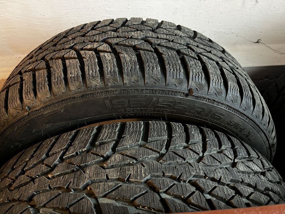 Opony zimowe 195/55 R 16 91H XL Nokian WR D4