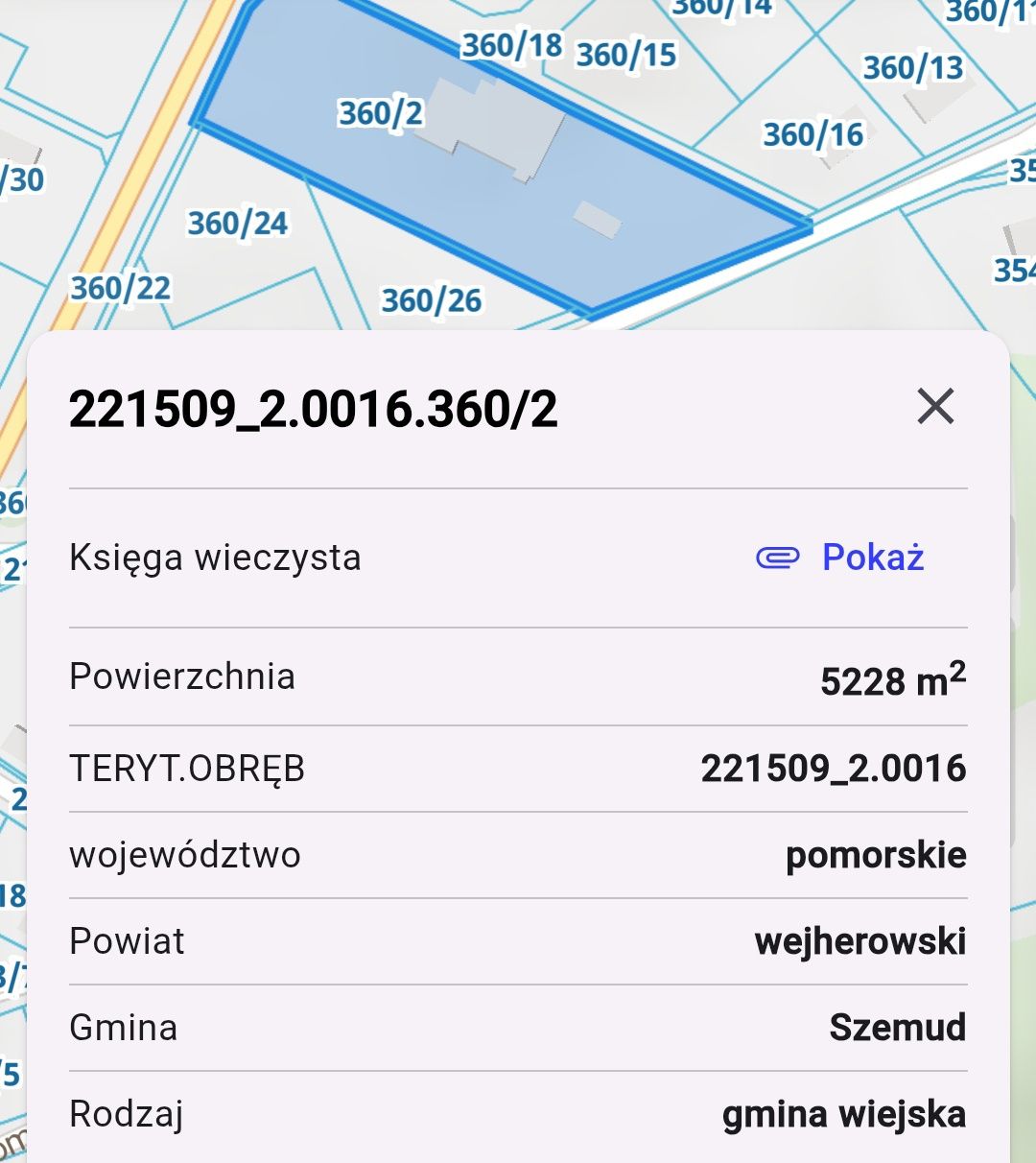 Dom, Stolarnia, Dzialka. Przetoczyno gm. Szemud.