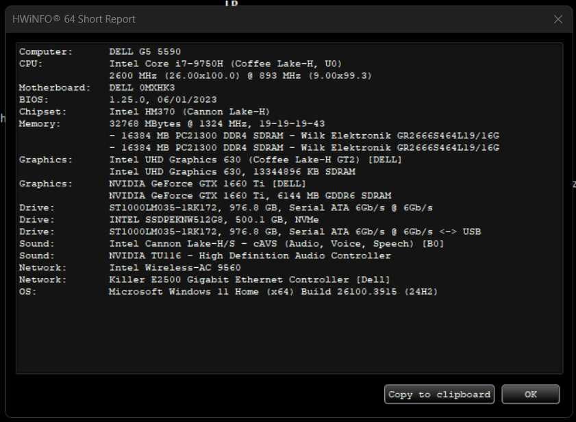 Laptop garmingowy DELL G5 5590