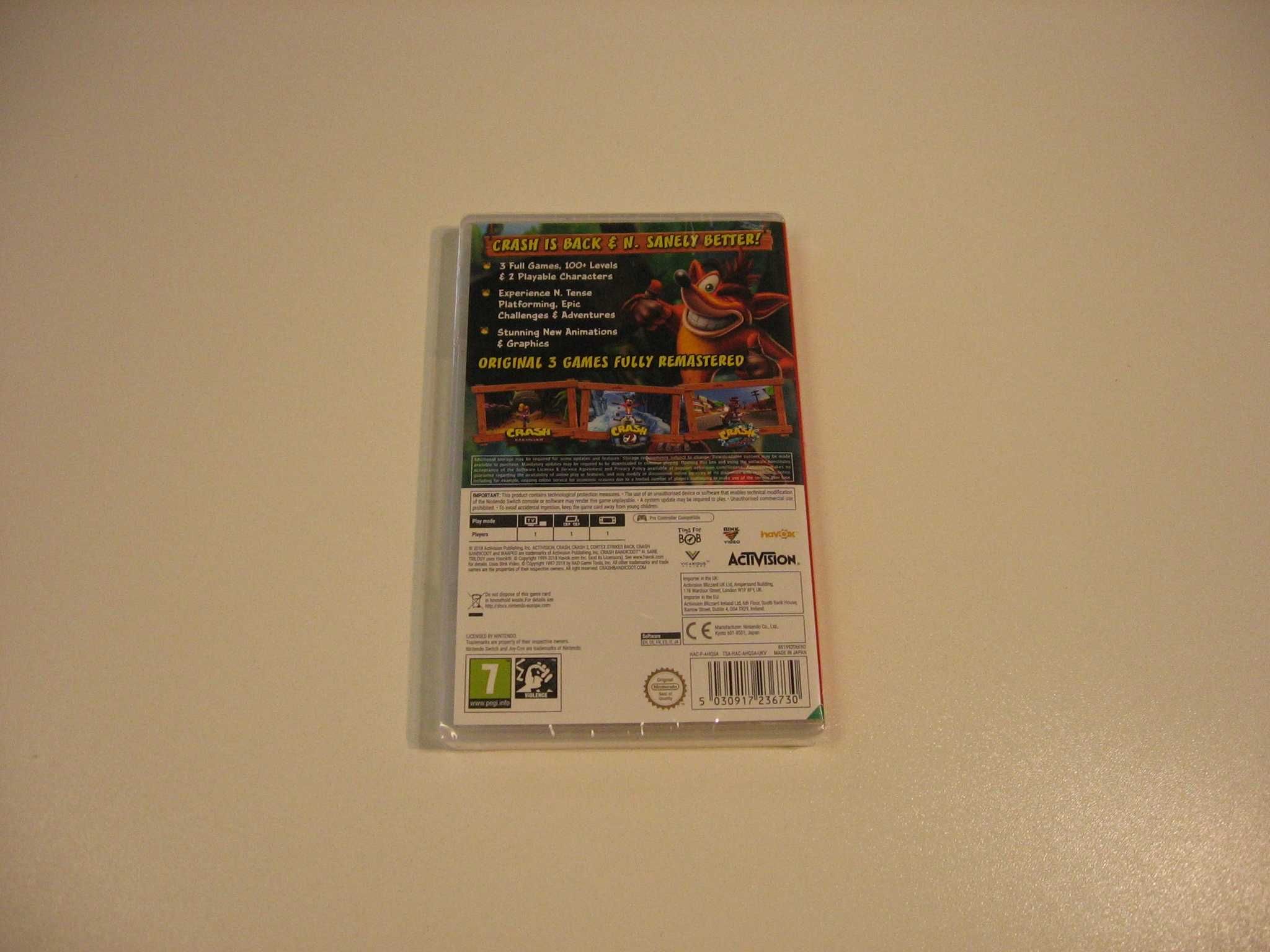 Crash Bandicoot N Sane Trilogy - GRA Nintendo Switch - Opole 2867