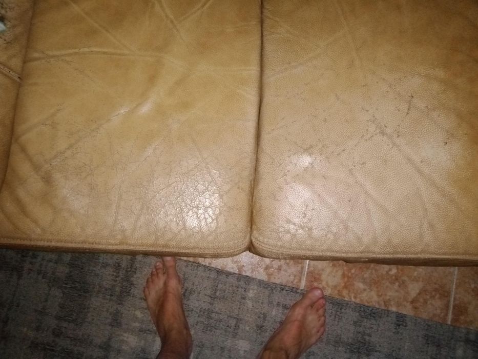 Sofás em pele 3 e 2 pessoas