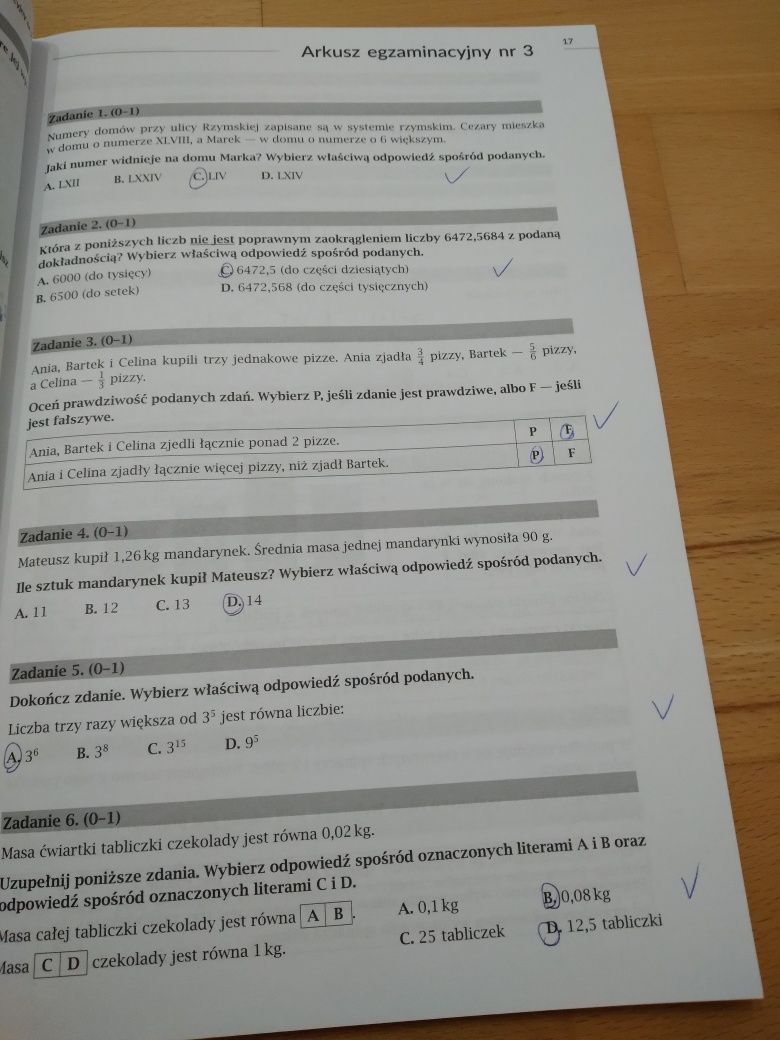 Matematyka zestawy zadań do egzaminu ósmoklasisty Grochowalska