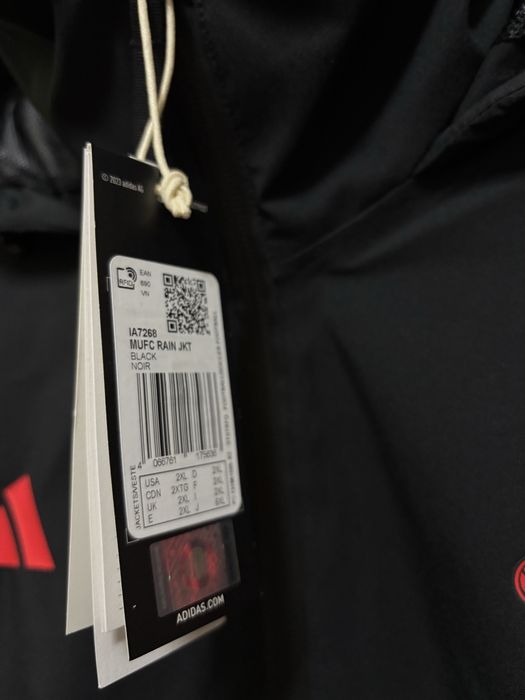 Kurtka Przeciwdeszczowa Adidas Manchester United FC 2XL Nowa