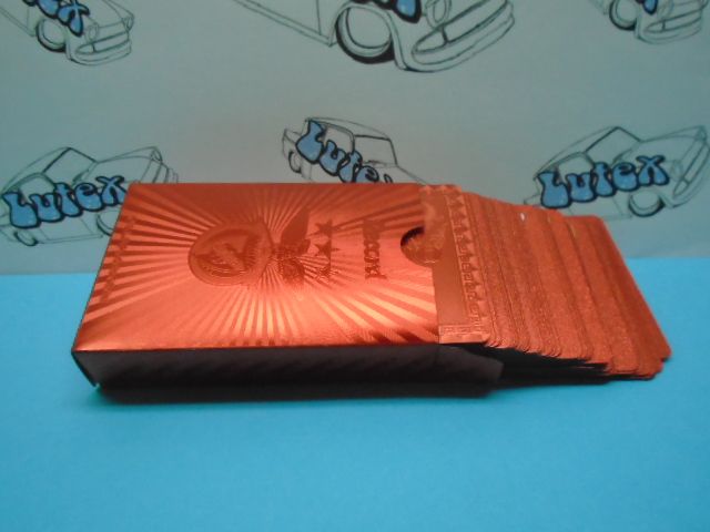 Baralho de Cartas, Benfica, em folha de prata 999 (VERMELHO)