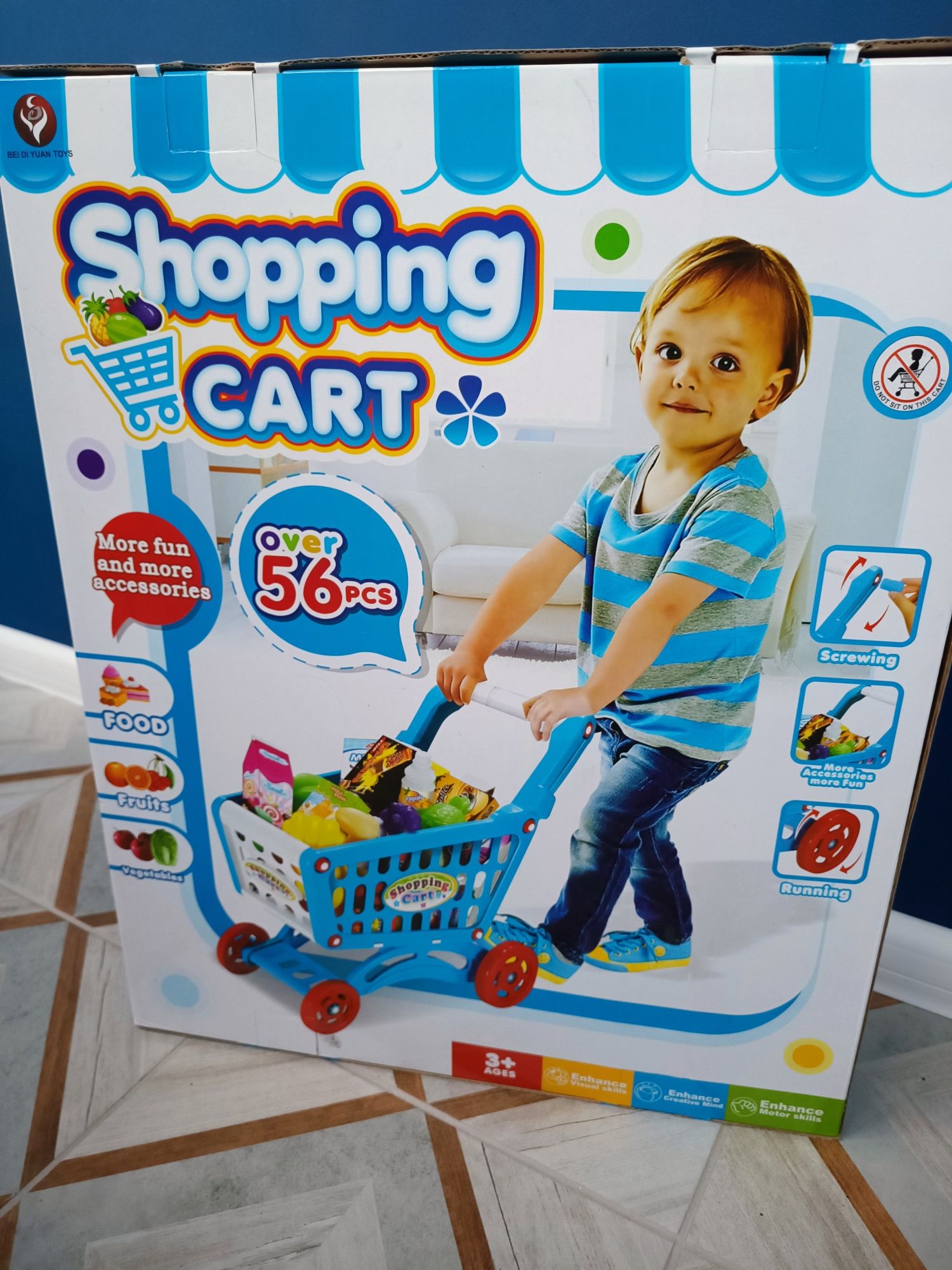 Детская тележка для супермаркета Star Toys 56 аксессуаров