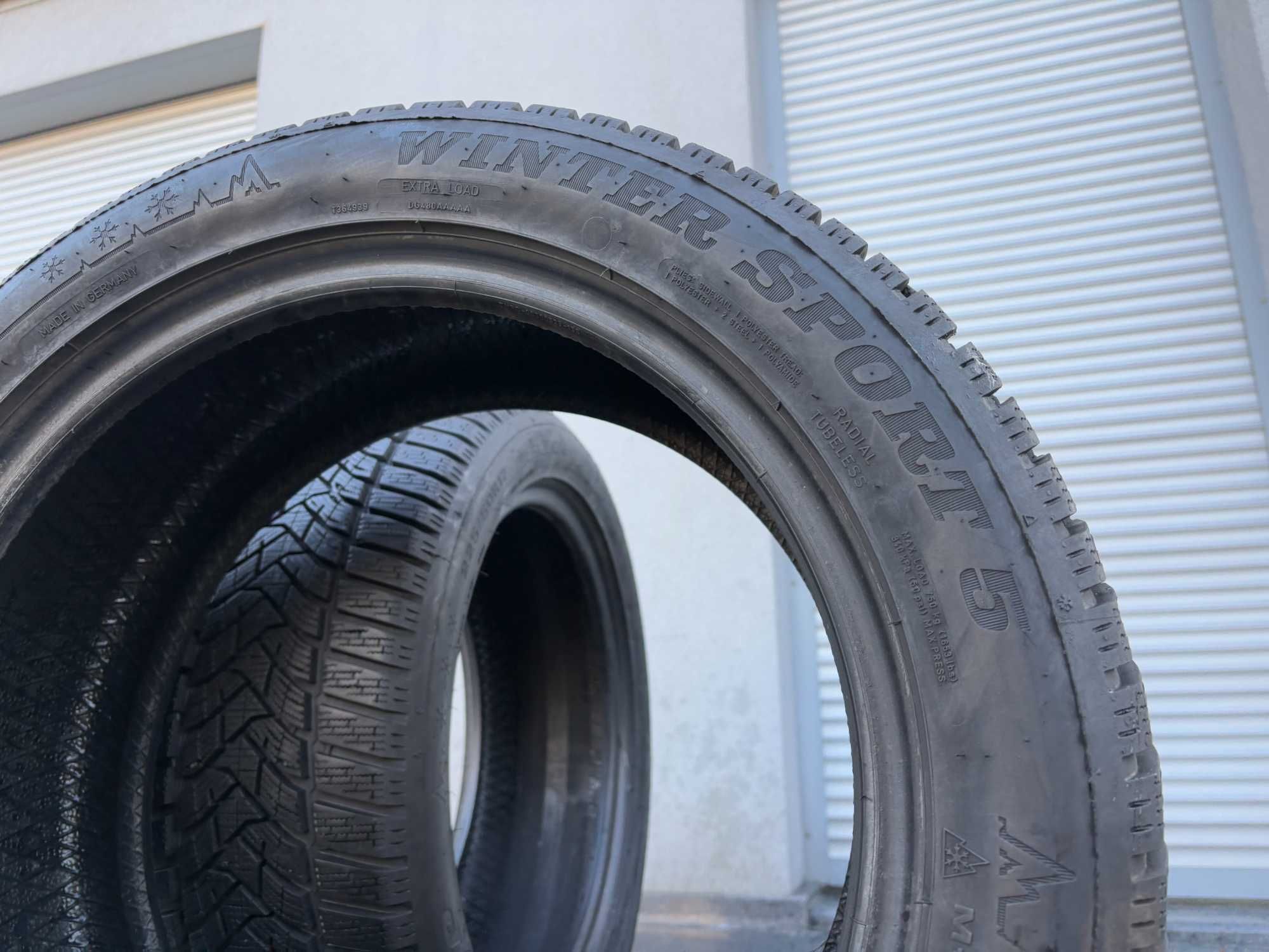 2szt zimowe 225/50R17 Dunlop 8,8mm 2021r świetny stan! Z52 gwarancja