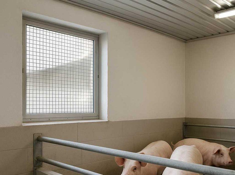 Siatka zgrzewana nierdzewna do zabezpieczenia budynków inwentarskich