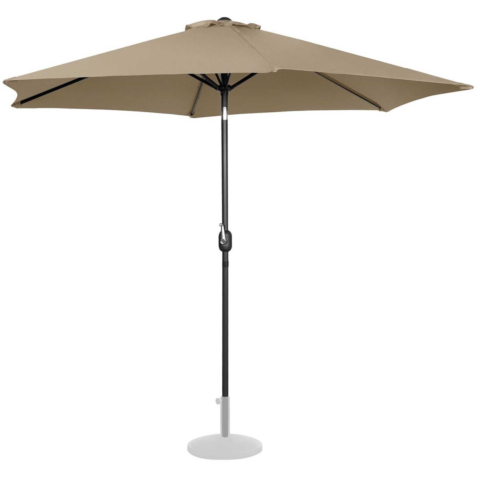 Parasol ogrodowy okrągły duży uchylny z korbką śr. 300 cm