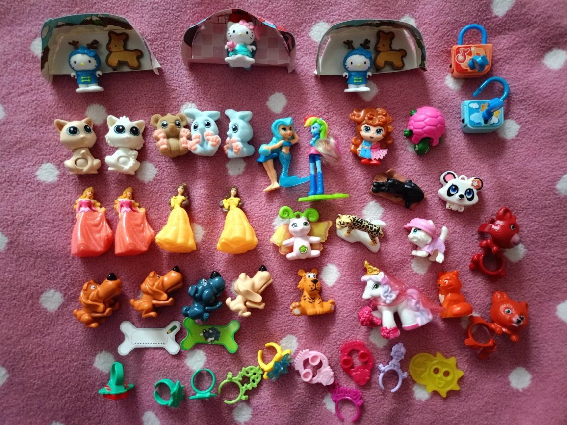 Figurki z Kinder niespodzianki Disney, Hello Kitty, zwierzątka