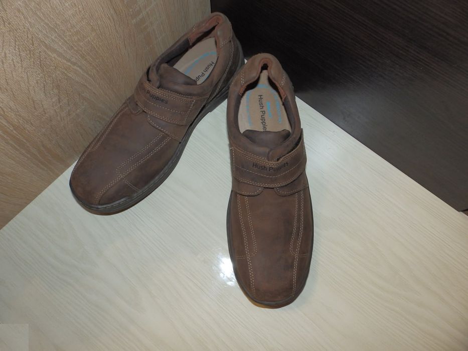Туфли , полуботинки , мокасины Hush Puppies leather shoes на липучке