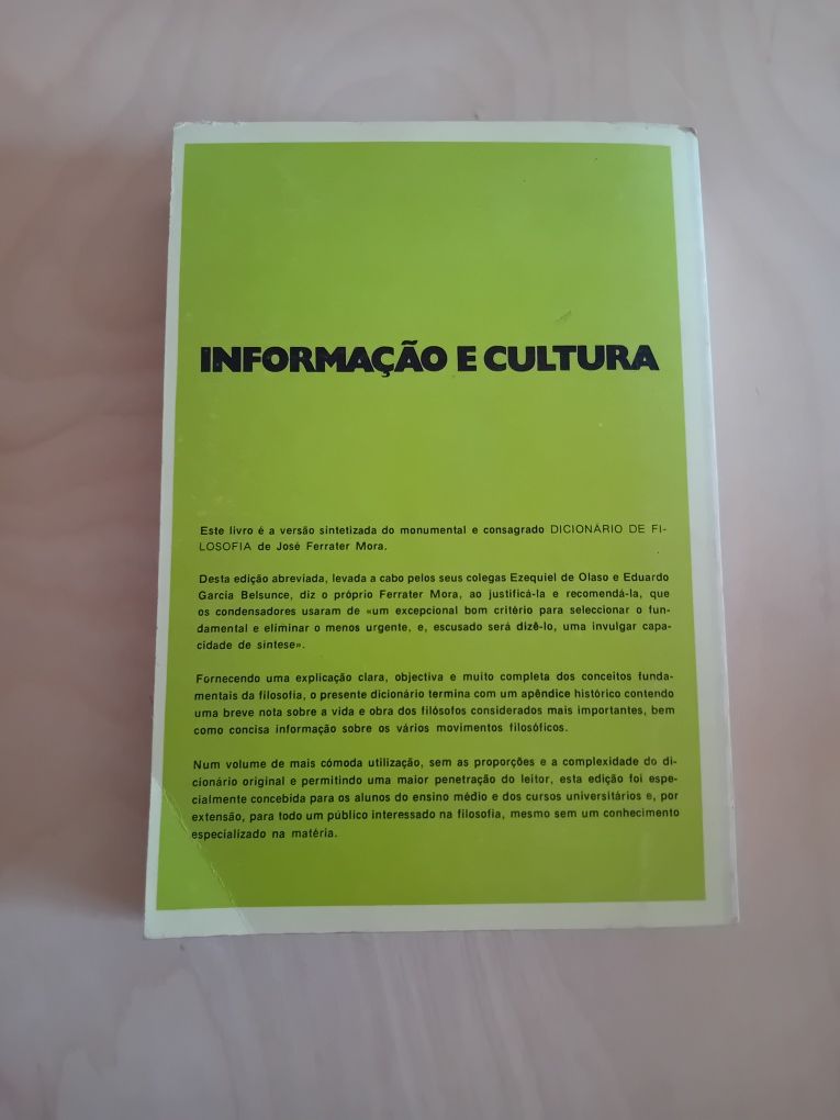 Dicionário de Fiosofia - José Ferrater Mora