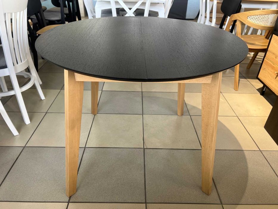 Стіл Марс Д100+40 кухонний круглий розкладний буковий на кухню бук