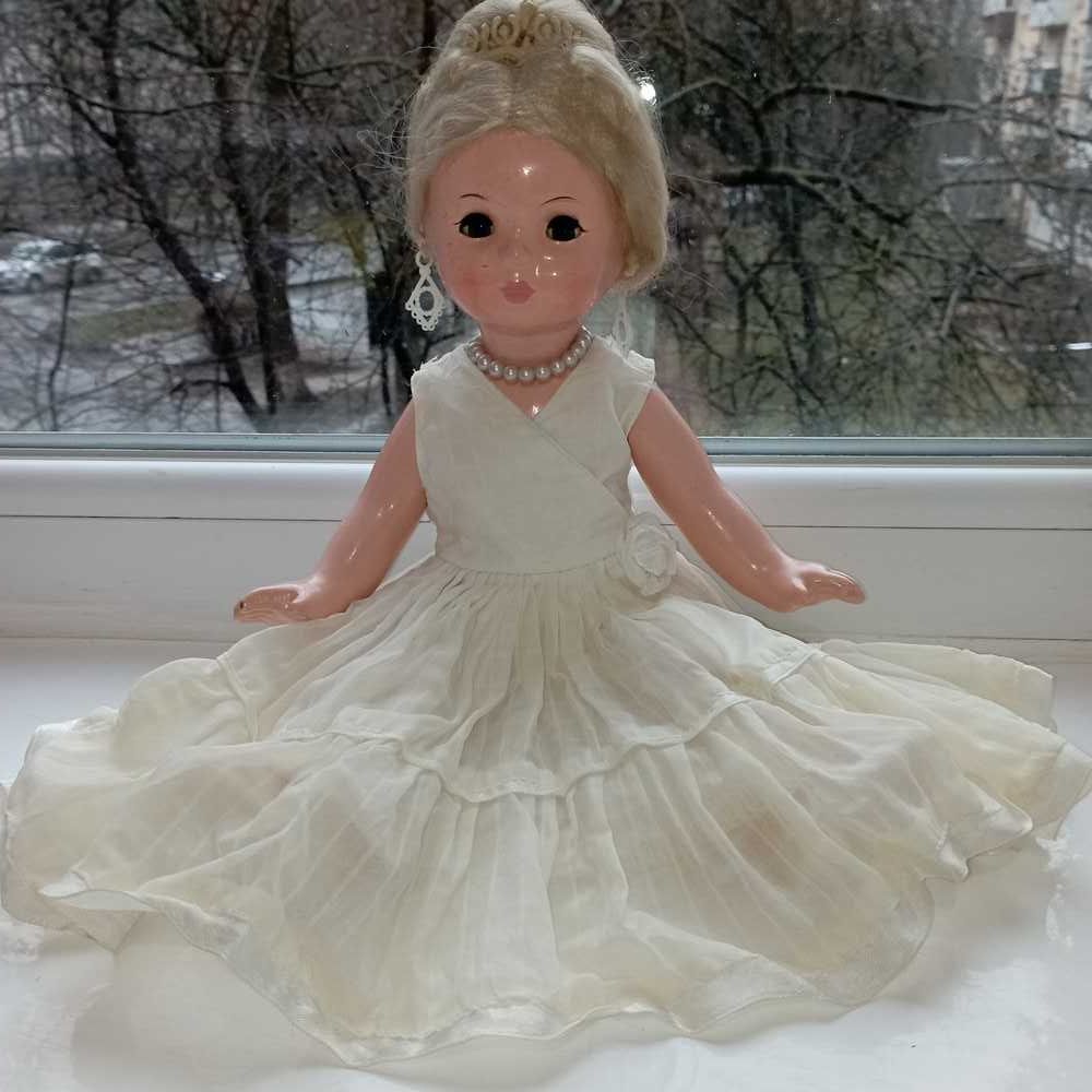 Старинная опилочная кукла Изабелла опилки иваново лялька СССР