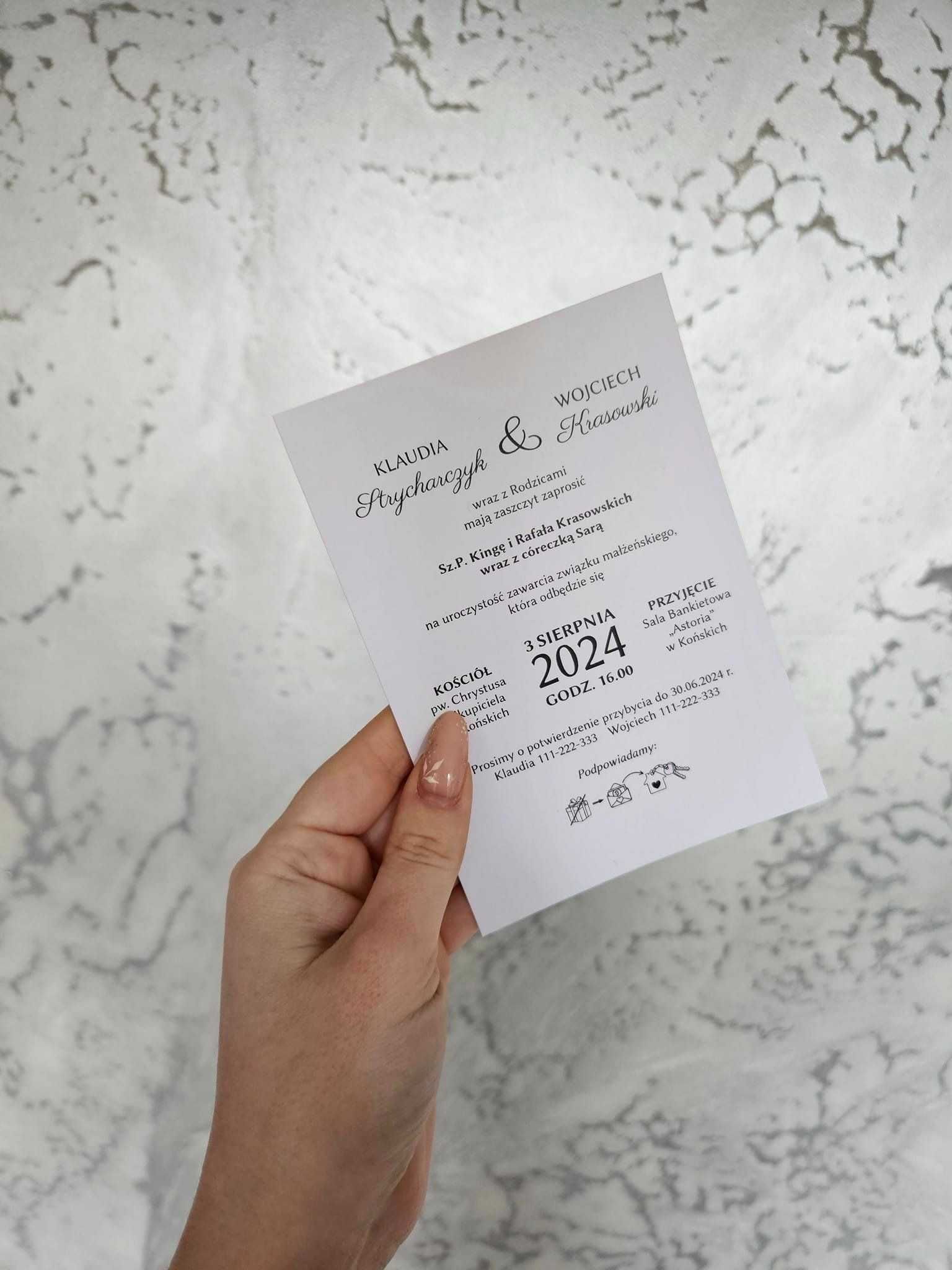"Rosnące" zaproszenia EKO zaproszenia ślubne na ślub wesele nasiona