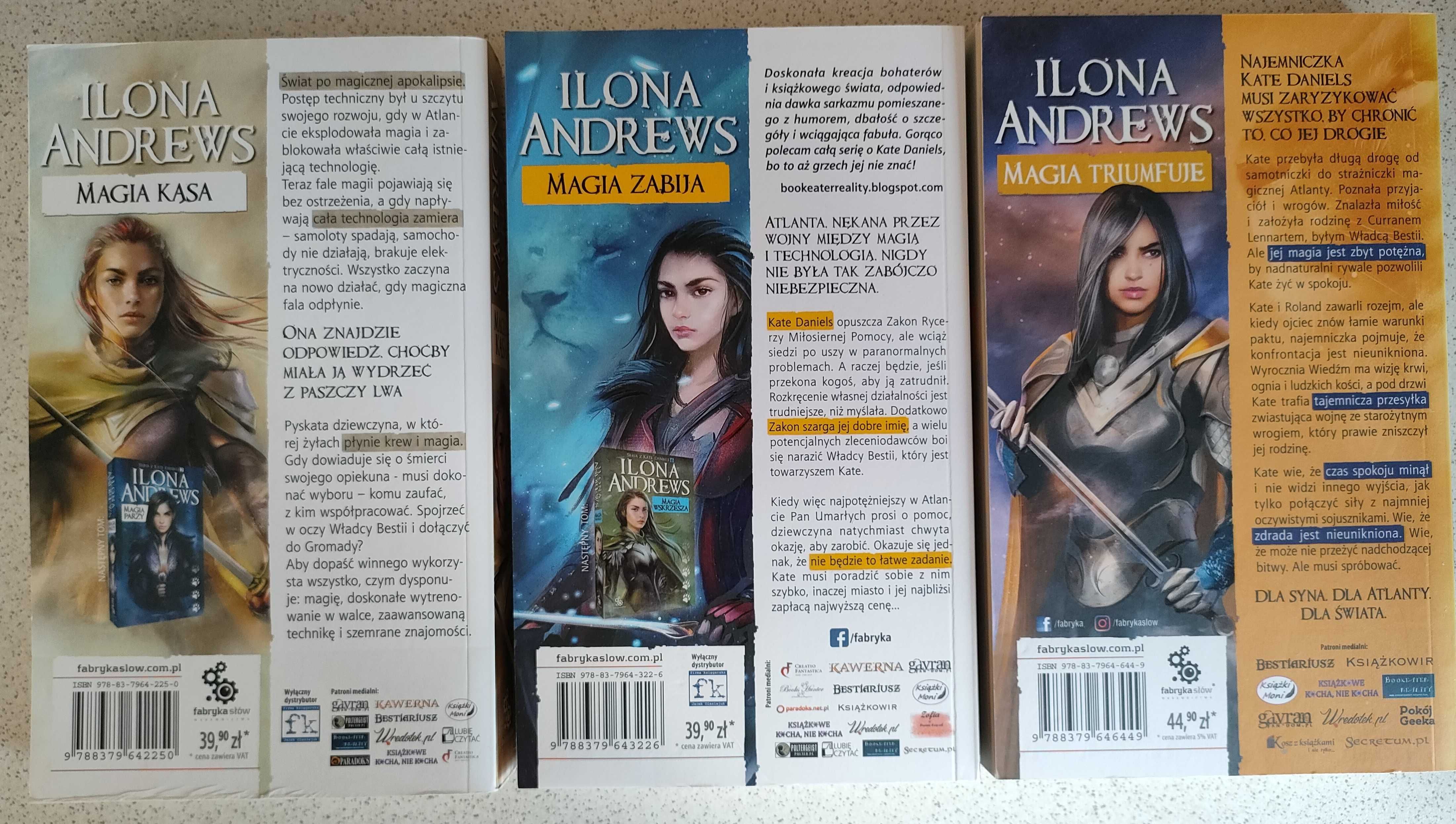 Magia kąsa, Magia zabija, Magia triumfuje, andrews