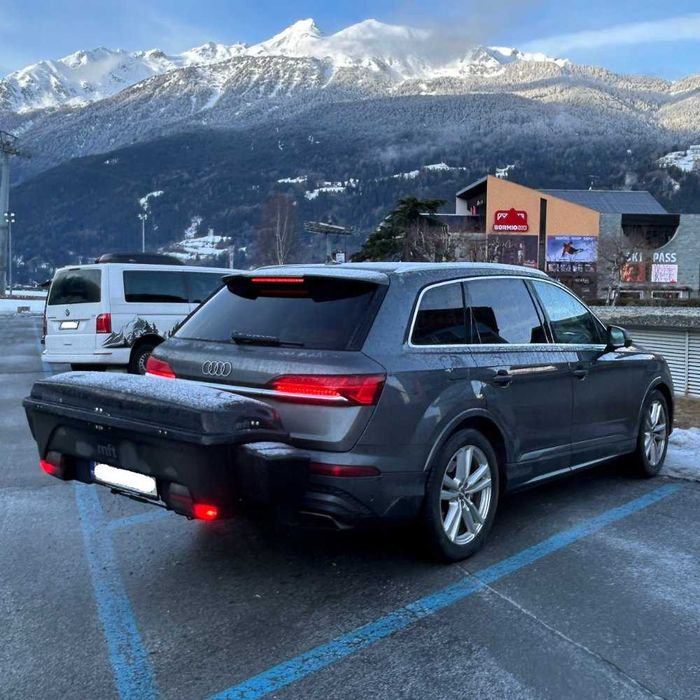 Box bagażowy na hak Box dachowy MFT Thule Kufer Box na narty snowboard