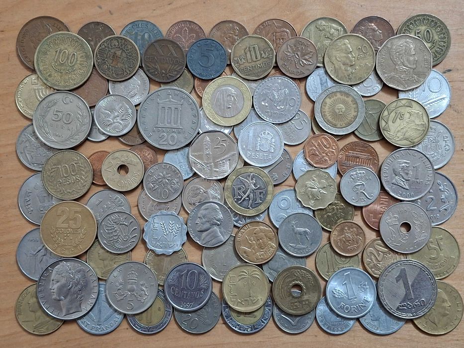 Монеты мира все континенты 100 шт без повторов №7