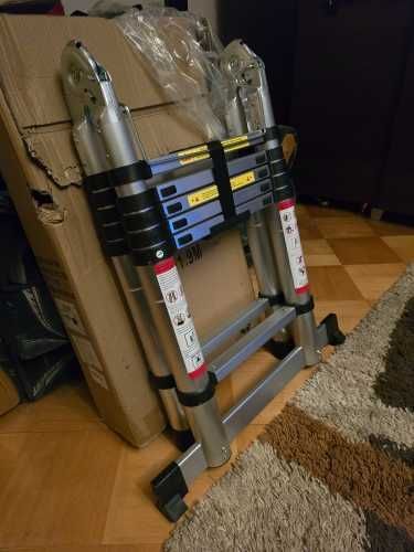 Drabina aluminiowa teleskopowa 3,8m fabrycznie nowa