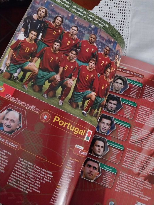 Revista UEFA, Euro 2004, calendário, equipas, jogadores